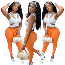 Three-piece set of vest tube top + trousers in different colors
