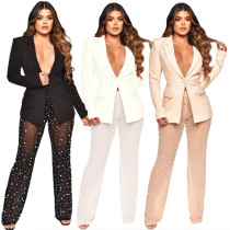Women's fashion suit mesh Stud Set