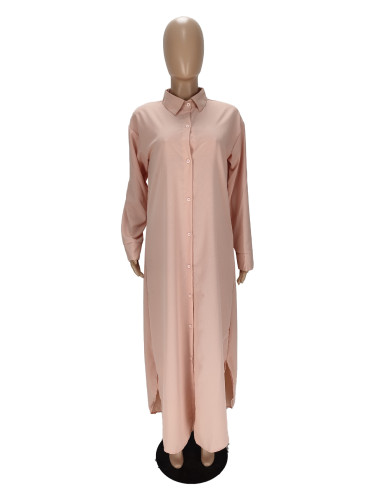 Checked ice silk chiffon tunic coat