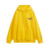 Tide brand hip-hop GD Gallery Dept fashion all-match casual loose trend hooded pullover sweater solid color
