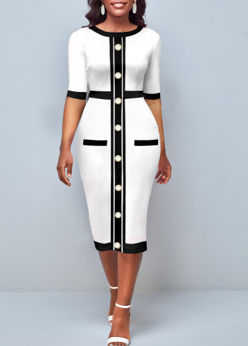 Sexy Fashion Digital Print Short Sleeve Women Dress SMR11285