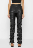 Fashion tight PU leather trousers for autumn and winter