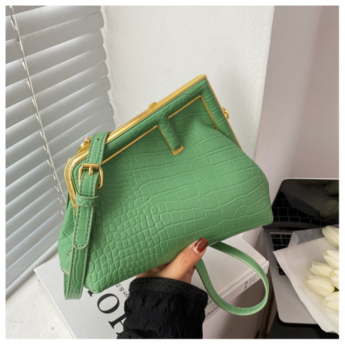Handheld clip bag Vintage high-quality messenger bag B7582