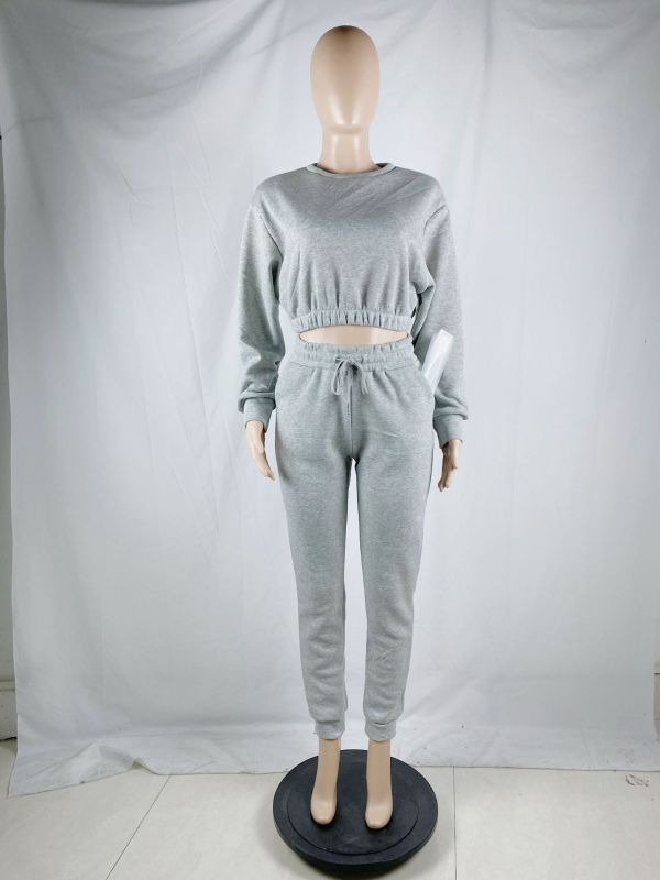 Plush sweater fabric short jogging fashion casual suit