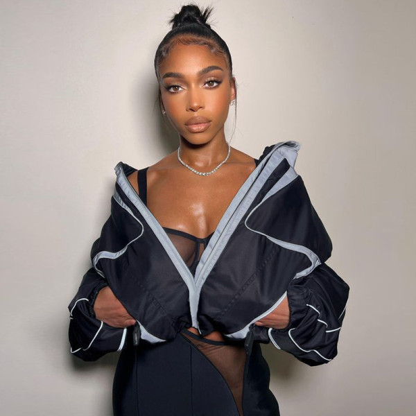 Contrast stitching loose waist zipper stand collar top sweater jacket