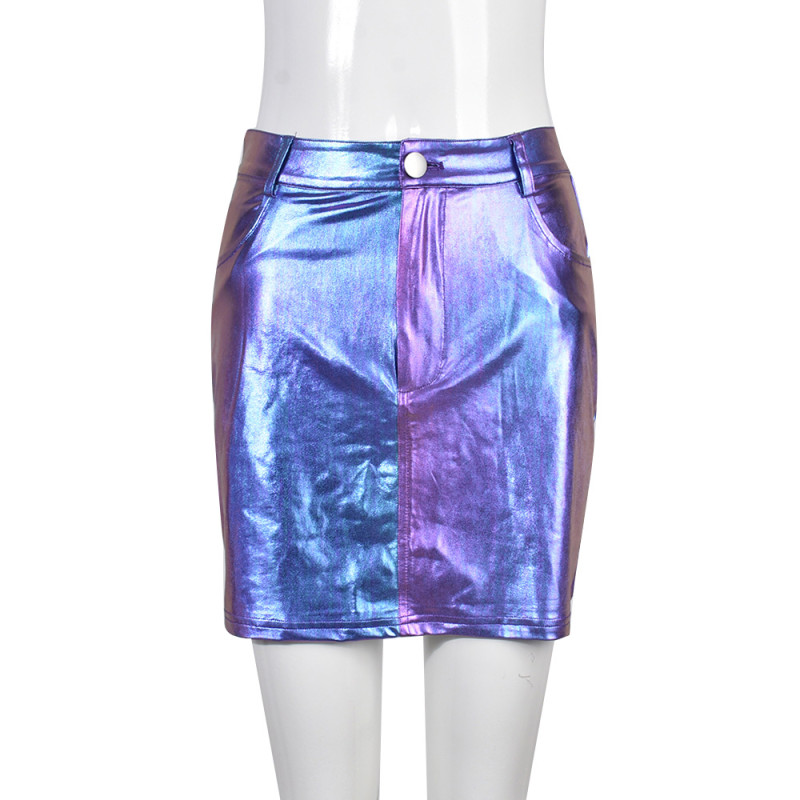 Sexy hip bag splash proof fancy color skirt