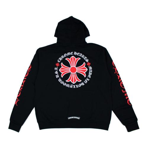 Tidal Brand Printed Cross Horseshoe Sanskrit Hoodie Cardigan Zipper Tidal Croat Sweatshirt
