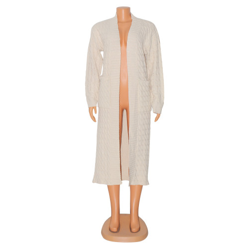 Women's fashion sexy casual long sleeved sweater coat