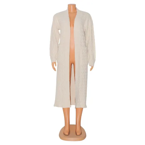 Women's fashion sexy casual long sleeved sweater coat