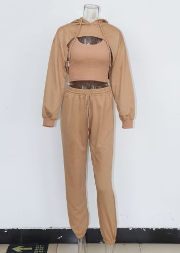 Hoodie Loose Tank Sweater Pants Slow Running 3PK Set