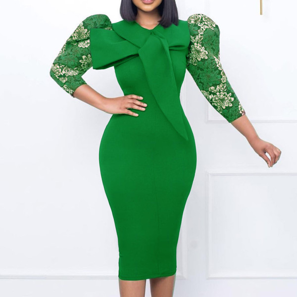 Large Elegant Fashion Wrap Hip Temperament Tongle Dress