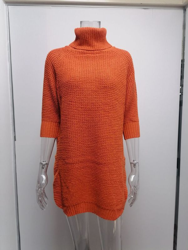 High neck sweater casual sweater sweater