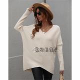 Solid color sweater Women's sweater Fashion women's top