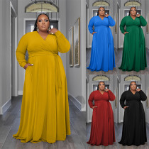 Casual Women's Dress with Pockets Large Size Dress Casual Women's Dress with Pockets Large Size Dress