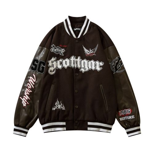 American street letter embroidered baseball uniform