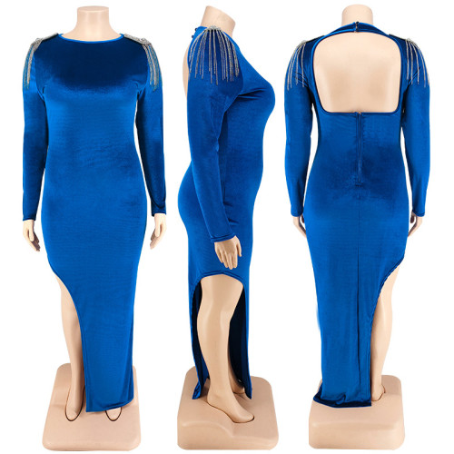 Oversize women's jewelry dress