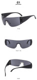 Frameless one-piece sunglasses Five pointed star sunglasses Spice girls sports glasses