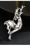 Crystal deer brooch high-end design sense, small number of grand suit accessories, corsage