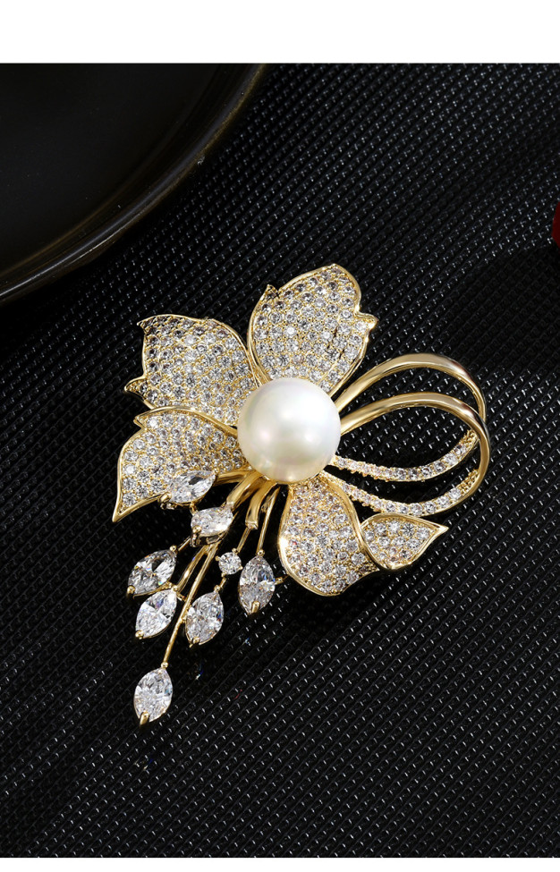 Magnificent luxury fashion brooch high-end brooch women's new Korean clothing accessories temperament elegant pin