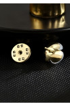 Mini anti stray buckle magnetic collar low remedy shell small flower brooch summer fine pin fixed clothes