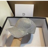 Full diamond diamond net red diamond cap hand inlaid diamond cap fashion sunshade baseball cap
