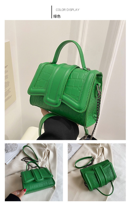 Women's bag Versatile fashion handbag High texture stone pattern underarm bag chain diagonal bag