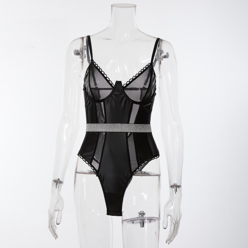 Mesh Nightclub Spice Girl Perspective Dress Bodysuit Sexy Fun Set