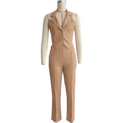 Casual suit vest pants two-piece suit