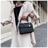 Small fresh handbag fashionable western-style flip bag simple casual texture messenger bag