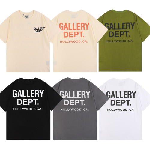 Letter slogan basic men's and women's short sleeves