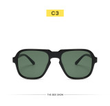 Fashion aviator sunglasses retro large frame driving sunglasses men's and women's casual beach holiday glasses