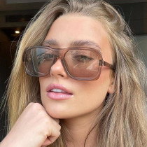 Fashion aviator sunglasses retro large frame driving sunglasses men's and women's casual beach holiday glasses