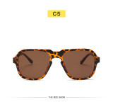 Fashion aviator sunglasses retro large frame driving sunglasses men's and women's casual beach holiday glasses