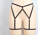 Sexy lingerie women's sexy u-shaped bandage underwear leg strap