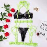 Multi-color matching neck hanging suit