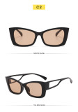 Fashion butterfly frame women's sunglasses simple personality hollow out leg glasses men's retro sunshade sunglasses