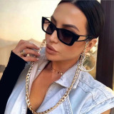 Fashion butterfly frame women's sunglasses simple personality hollow out leg glasses men's retro sunshade sunglasses