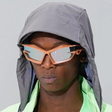 Avant-garde special-shaped sunglasses futuristic network red glasses trend colorful street hip-hop sunglasses