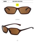 Millennium Spicy Girls Y2K Sunglasses Retro simple ins glasses Men's and women's concave shape Cool black sunglasses