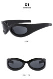 Sports sunglasses personality avant-garde tide anti-ultraviolet sunglasses