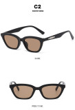 Cat's eye sunglasses, sunglasses, red street photo, anti-ultraviolet sunglasses