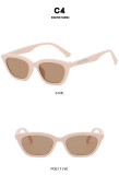 Cat's eye sunglasses, sunglasses, red street photo, anti-ultraviolet sunglasses