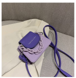 Summer color contrast mini bag Western-style one-shoulder trend messenger bag chain small square bag