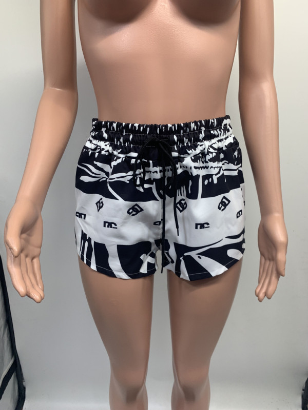 Women's casual printed shorts