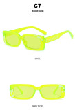 Printed letters small frame square sunglasses retro sunglasses net red sunglasses