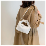 High-grade plush carrying bag, plush bag, versatile and small plush messenger bag