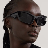 Exaggerate futuristic technology sunglasses show sunglasses heterosexual sunglasses