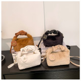 High-grade plush carrying bag, plush bag, versatile and small plush messenger bag