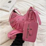 Rivet fashion foreign style versatile trend leisure and mother bag 1H10622