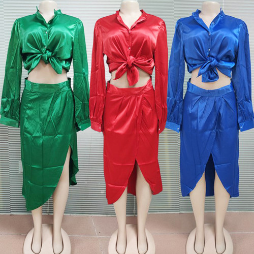 Large fashion casual long-sleeved two-piece suit
